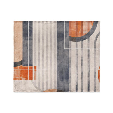 Gordian Navy & Orange in Medium (50" x 60") Size