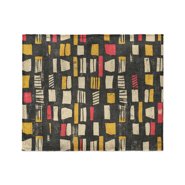 Milo Black, Red, & Yellow in Medium (50" x 60") Size