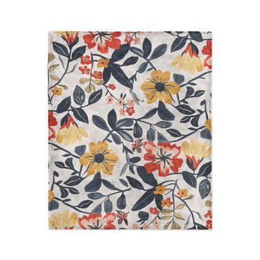 Caroline Blue & Red in Medium (50" x 60") Size