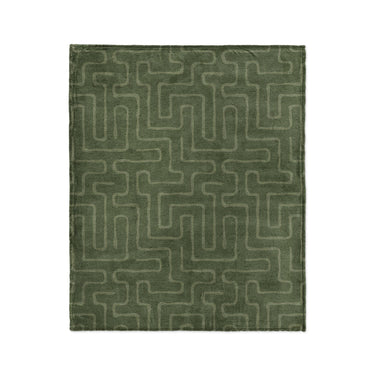 Terra Olive Green in Medium (50" x 60") Size