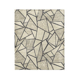 Harlan Ivory & Black in Medium (50" x 60") Size