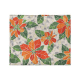 Mosaic Poinsettia Orange in Medium (50" x 60") Size