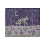 Desert Coyote Eggplant & Dusty Purple in Medium (50" x 60") Size