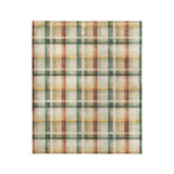 Madras Plaid Taupe Green in Medium (50" x 60") Size