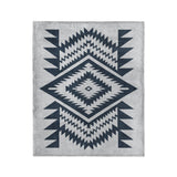 Reyno Navy & Stone in Medium (50" x 60") Size