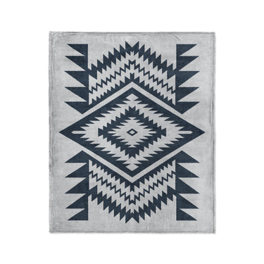 Reyno Navy & Stone in Medium (50" x 60") Size
