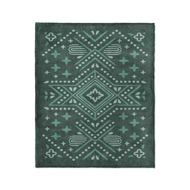 Durand Deep Turquoise in Medium (50" x 60") Size