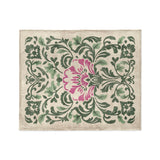 Beryl Green & Violet in Medium (50" x 60") Size