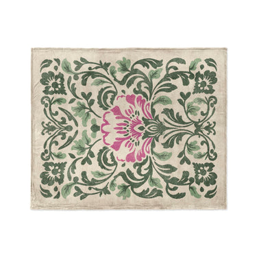 Beryl Green & Violet in Medium (50" x 60") Size