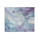 Zephyr Watercolor Blue & Purple in Medium (50" x 60") Size
