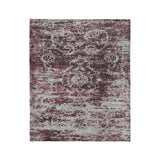 Bennett Maroon & Grey in Medium (50" x 60") Size