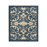 Barnaby Navy in Medium (50" x 60") Size