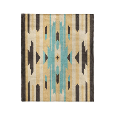 Jessa Blue & Ivory in Medium (50" x 60") Size