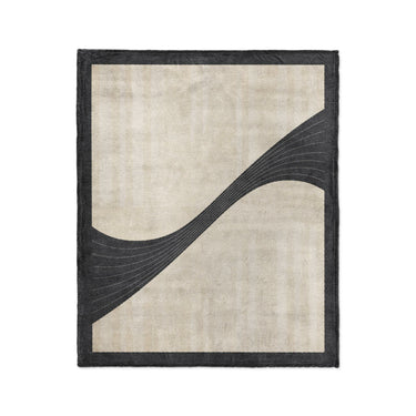 Esteban Ivory & Black in Medium (50" x 60") Size