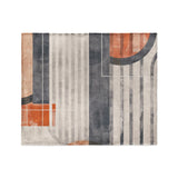 Gordian Navy & Orange in Medium (50" x 60") Size