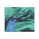 Tethys Navy & Seafoam in Medium (50" x 60") Size