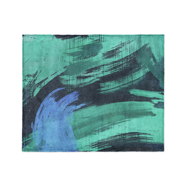 Tethys Navy & Seafoam in Medium (50" x 60") Size