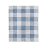 Buffalo Plaid Steel Blue in Medium (50" x 60") Size