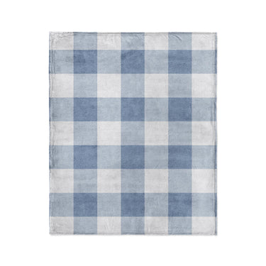 Buffalo Plaid Steel Blue in Medium (50" x 60") Size