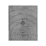 Solar System Grey & Black in Medium (50" x 60") Size