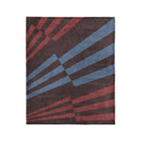 Prisma Maroon & Sky in Medium (50" x 60") Size