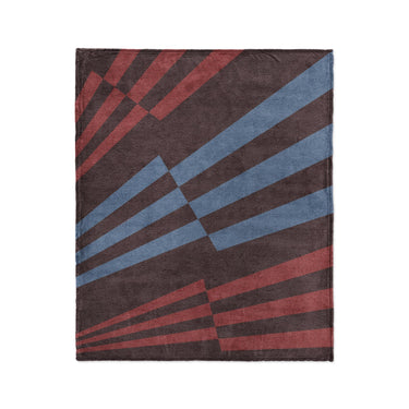 Prisma Maroon & Sky in Medium (50" x 60") Size