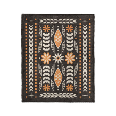 Topanga Black & Yellow in Medium (50" x 60") Size