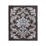 Aubrey Maroon & Light Blue in Medium (50" x 60") Size