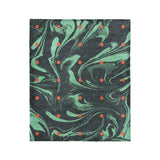 Acid Burn Teal & Orange in Medium (50" x 60") Size