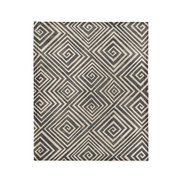 Hoffman Black & Ivory in Medium (50" x 60") Size