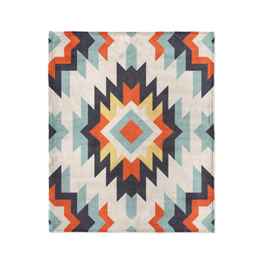 Dakota Blue & Orange in Medium (50" x 60") Size