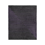 Euclid Black & Purple in Medium (50" x 60") Size