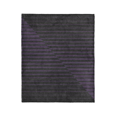 Euclid Black & Purple in Medium (50" x 60") Size