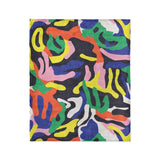 Umberto Black Multicolor in Medium (50" x 60") Size
