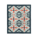 Elliot Blue & Orange in Medium (50" x 60") Size