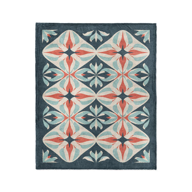Elliot Blue & Orange in Medium (50" x 60") Size
