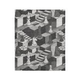 Harmon Surreal Chess BW in Medium (50" x 60") Size