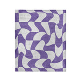 Twyla Checkered Periwinkle in Medium (50" x 60") Size