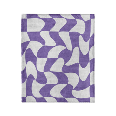 Twyla Checkered Periwinkle in Medium (50" x 60") Size
