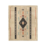 Zosia Black & Taupe in Medium (50" x 60") Size