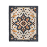 Louanne Navy & Orange in Medium (50" x 60") Size