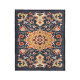 Baldwin Navy & Red in Medium (50" x 60") Size