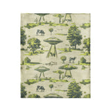UFO Cow Abduction Toile in Medium (50" x 60") Size