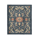 Francine Navy & Gold in Medium (50" x 60") Size