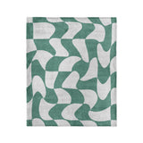 Twyla Checkered Aquamarine in Medium (50" x 60") Size