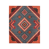 Mehdi Blue & Orange in Medium (50" x 60") Size