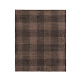 Buffalo Plaid Hickory Brown in Medium (50" x 60") Size