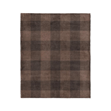Buffalo Plaid Hickory Brown in Medium (50" x 60") Size