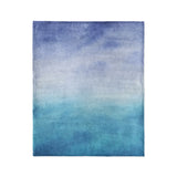 Micah Watercolor Blue & Teal in Medium (50" x 60") Size