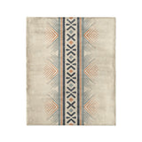 Loxcie Ivory & Blue in Medium (50" x 60") Size